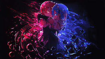 Rem Re Zero, anime, artist, artwork, digital-art, deviantart HD wallpaper