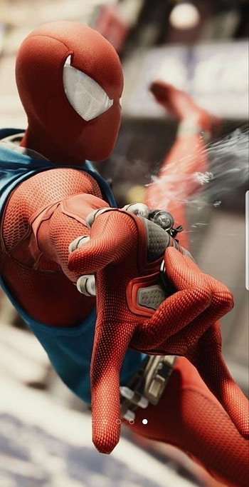 Spiderman, red, electric blue HD phone wallpaper