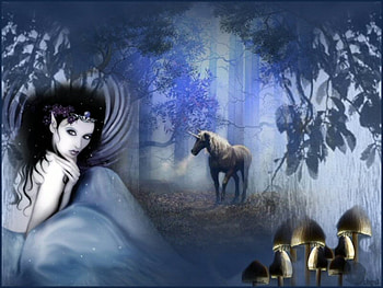 bleu fantasy, fairy, bleu, fantasy, dream HD wallpaper