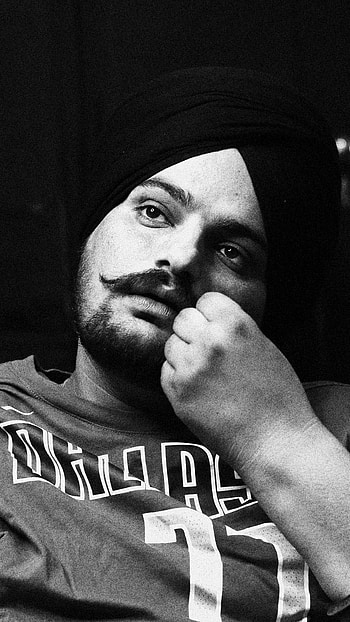 Sidhu Moose Wala Black, Black And White HD phone wallpaper