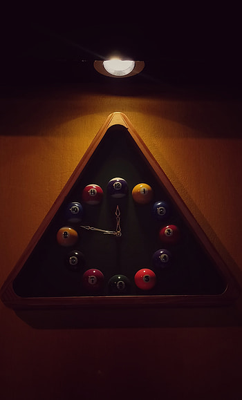 8 ball pool, clock HD phone wallpaper