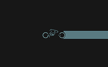Minimalism, Tron, Speed, Motorcycle HD wallpaper