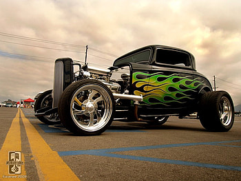 hot rod, vintage car, car HD wallpaper