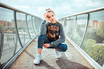 Girl Bridge Blonde, girls, blonde, model HD wallpaper