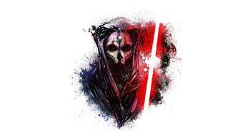 Preview star wars, art, sword, mask HD wallpaper