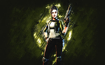 Fortnite Rio Skin, Fortnite, main characters, green stone background, Rio, Fortnite skins, Rio Skin, Rio Fortnite, Fortnite characters HD wallpaper