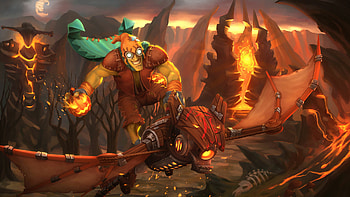 Batrider, Dota 2 HD wallpaper
