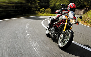 Motorcycles, Ducati, Motorcyclist, Speed, Monster, S4R HD wallpaper