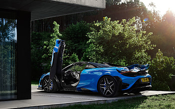 2022, McLaren 765LT Spider, side view, 765LT Spider exterior, supercar, luxury coupe, British sports cars, McLaren HD wallpaper