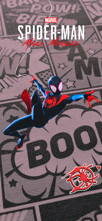 Miles morales, spiderverse, art, ps, video juego, into the spiderverse, red, sony, across the spiderverse, spider man, videogame, peter parker, play station, comic, spider-man, Spiderman, anime HD phone wallpaper