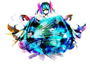 Hatsune Miku, awesome, artistic, nice, digital, cg, hatsune, aqua eyes, white, art, twintail, girl, singer, aqua, anime girl, anime, pretty, virtual, blue, black, song, cute, vocaloid, beauty, miku, music, vocaloids, program, beautiful, diva, pink, aqua hair, cool, idol HD wallpaper