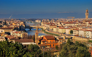 Florence Italian city, Morning sunrise, Tuscany Italy, High quality HD wallpaper