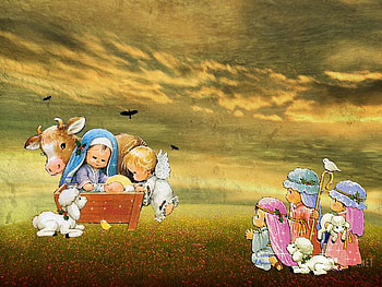 Christmas, god, nativity, jesus, christ, collage, religion, christianity HD wallpaper