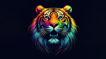 Tiger Minimal Ai, tiger, artist, artwork, digital-art, deviantart, ai HD wallpaper