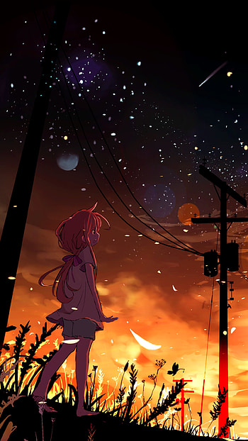 Starlit Dusk — Original Anime , star, Anime, Original HD phone wallpaper