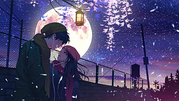 A Couples Harmonious Connection, couple, anime-girl, anime-boy, love, anime-couple, artist, artwork, digital-art, anime HD wallpaper
