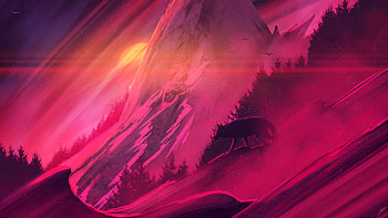 Fox Walking Down Hills , fox, artist, artwork, digital-art, deviantart HD wallpaper