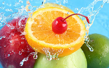 Fruits, Food, Cherry, Apples HD wallpaper