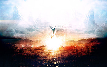 Abstract, Death, Doom, Hand, Explosion, Paints, Heaven HD wallpaper