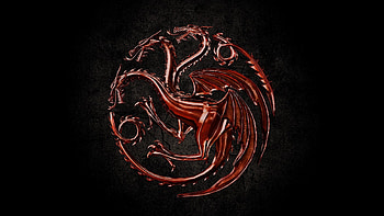 House Targaryen, Fiery backgrounds, Targaryen royalty, Iconic emblem HD wallpaper