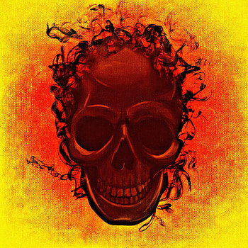 Art, Smoke, Smile, Skull HD phone wallpaper