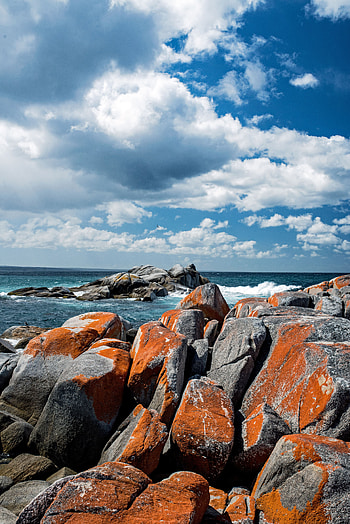 Nature, Stones, Bay, Australia, Binalong Bay HD phone wallpaper