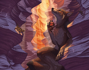 the werewolf queen, werewolves, paintings, wolves, queen HD wallpaper