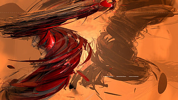 Abstract, Brown, Redhead, Snowstorm, Winter Storm HD wallpaper