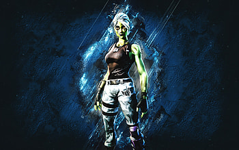 Fortnite Zombie Ghoul Trooper Skin, Fortnite, main characters, blue stone background, Zombie Ghoul Trooper, Fortnite skins, Zombie Ghoul Trooper Skin, Zombie Ghoul Trooper Fortnite, Fortnite characters HD wallpaper