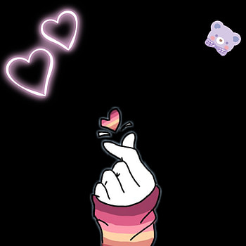 Finger heart, aesthetic, fingerheart, cute HD phone wallpaper