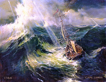 HMS Bounty 1788, waves, mutiny, ship, history, movie, hms bounty, cape horn, ocean HD wallpaper