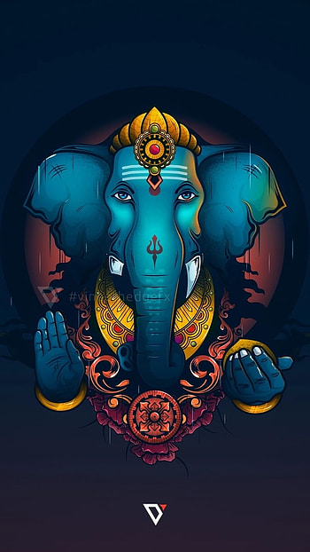 3d Ganesh, Beautiful Painting, ganpati HD phone wallpaper