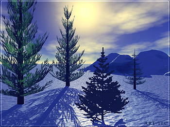 beautiful winter scene at dusk, winter, scene, of, beautiful, nature HD wallpaper