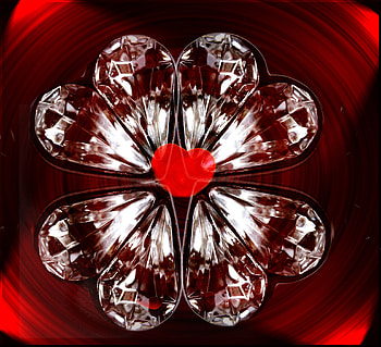 hearts, red HD wallpaper