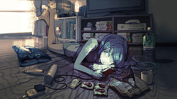 original Characters, Room, Anime Girls / and Mobile Backgrounds HD wallpaper