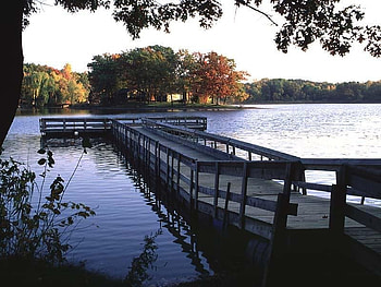 The Good Life, pier, lake HD wallpaper