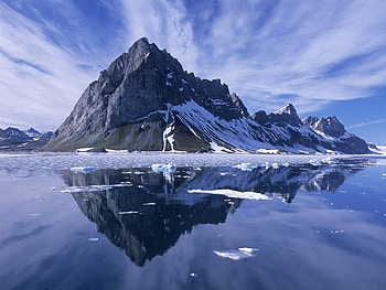Blue Mountain, montain, reflexion, ea HD wallpaper