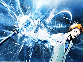 Ichigo, blue, stuff, anime, boy HD wallpaper