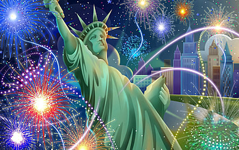 Holidays, Salute, Statue Of Liberty, California, Us Independence Day, U.s. Independence Day HD wallpaper