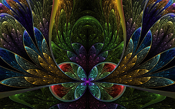 Abstract fractal background, Beautiful art HD wallpaper