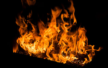 fire in the fireplace, flame, bonfire, fire concepts, fireplace, flames HD wallpaper