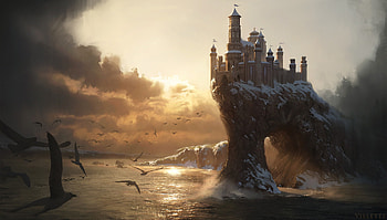 Fantasy, Castle, Arch, Castles HD wallpaper