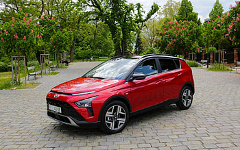 Hyundai Bayon, 2021, front view, exterior, compact crossover, new red Bayon, Korean cars, Hyundai HD wallpaper