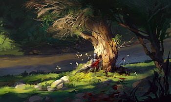 Death of a knight, fantasy, knight HD wallpaper