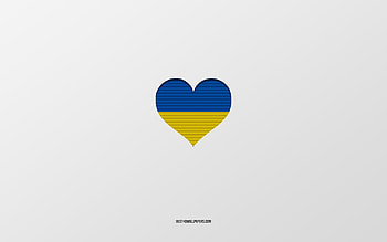Ukraine, love, ukrainian, flag, ukr, heart HD wallpaper