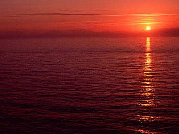Nature, Sea, Sun, Evening, Oregon, Calm HD wallpaper