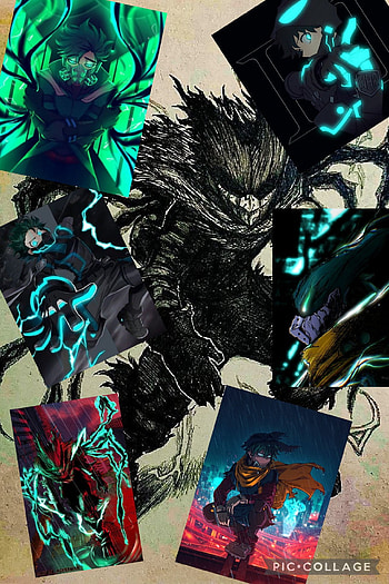 Deku vigilante, electric blue, art HD phone wallpaper