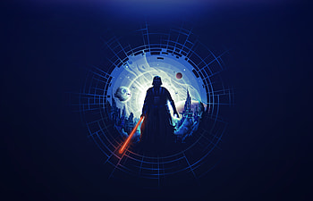 Darth Vader, dark, minimal, art HD wallpaper