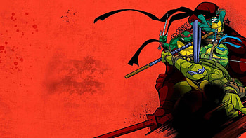 TMNT (2003) — Rooftop Shadows in Crimson, Teenage Mutant Ninja Turtles (2003) HD wallpaper