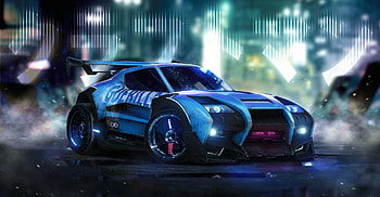 Rocket League Car Artwork, rocket-league, cars, games, artwork, artist, digital-art HD wallpaper